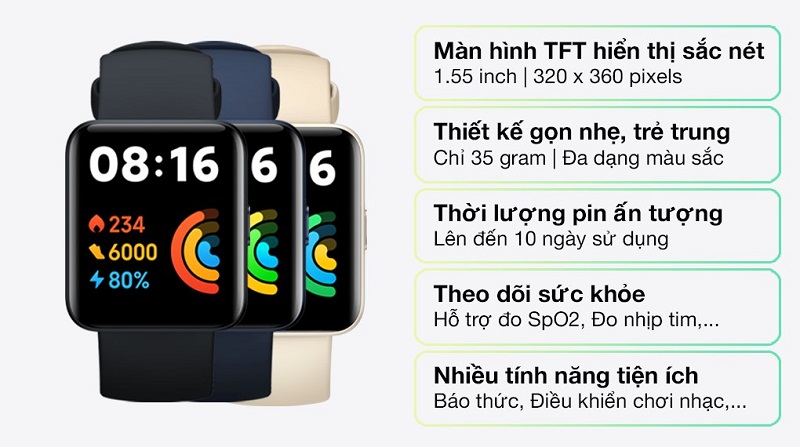 Đồng hồ thông minh Redmi Watch 2 Lite đưa ra các lời khuyên sau khi phân tích giấc ngủ hằng ngày của bạn